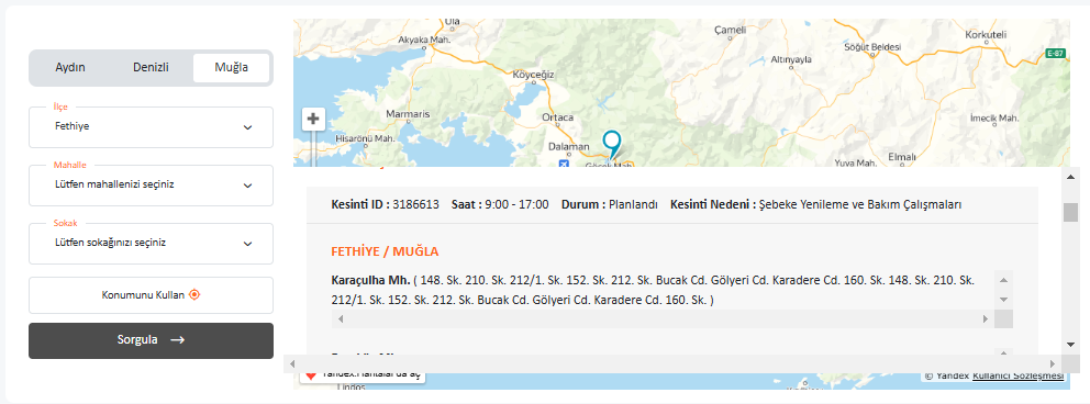 İşte Fethiye Elektrik Kesintisi: 09 Ocak 2025 Perşembe Haberi 