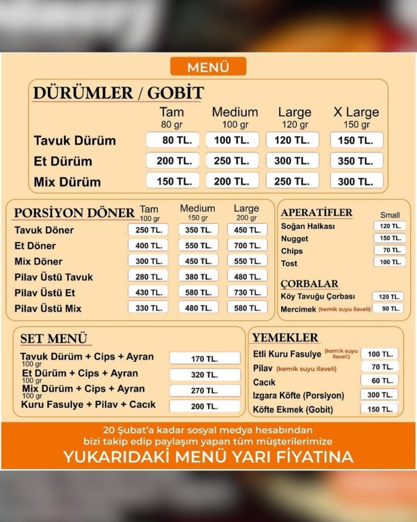 İşte Fethiye Dönerj’de %50 İndirim Haberi