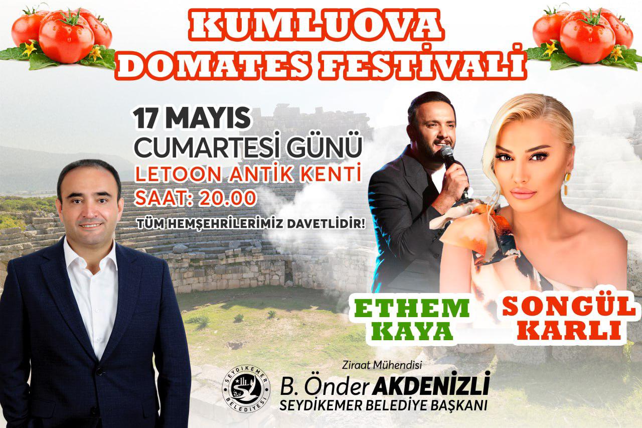 İşte Kumluova Domates Festivali 17 Mayıs'ta Letoon’da Coşkuyla Kutlanacak Haberi