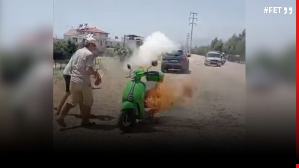 İşte Fethiye’de Alev Alan Motor Kullanılamaz Hale Geldi Haberi