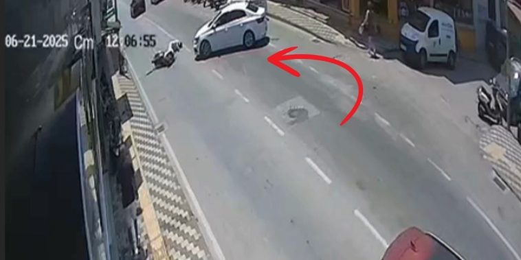 İşte Fethiye’deki Kaza, Akan Trafikte Panik Yapmak Haberi