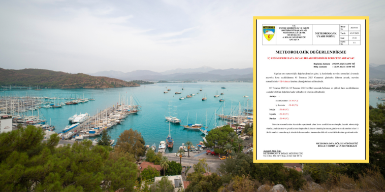 İşte Dikkat, Fethiye’de Sıcaklık Artışı Haberi