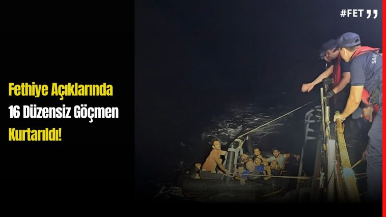 İşte Fethiye Açıklarında Göçmen Kurtarma Operasyonu Haberi
