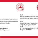 İşte Fethiye’de 15 Temmuz Programı Belli Oldu Haberi