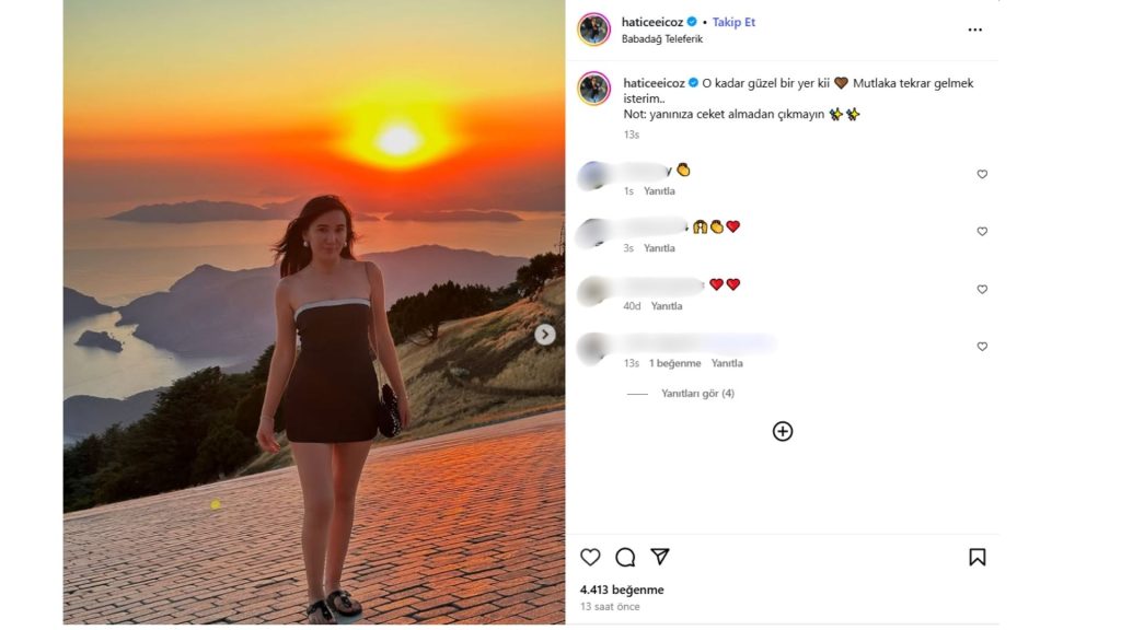 İşteHatice İçöz Fethiye Tatilinde Babadağ’ı Çok Sevdi Haberi