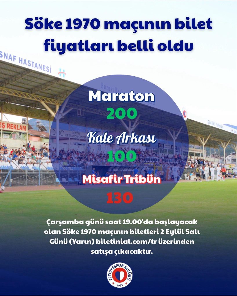 İşte Fethiyespor, Söke 1970 ile Kupa Mücadelesine Çıkıyor Haberi