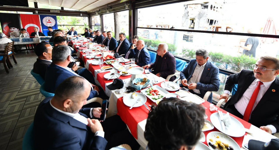 İşte Fethiye Protokolü Muhtarlarla Kahvaltıda Bir Araya Geldi haberi