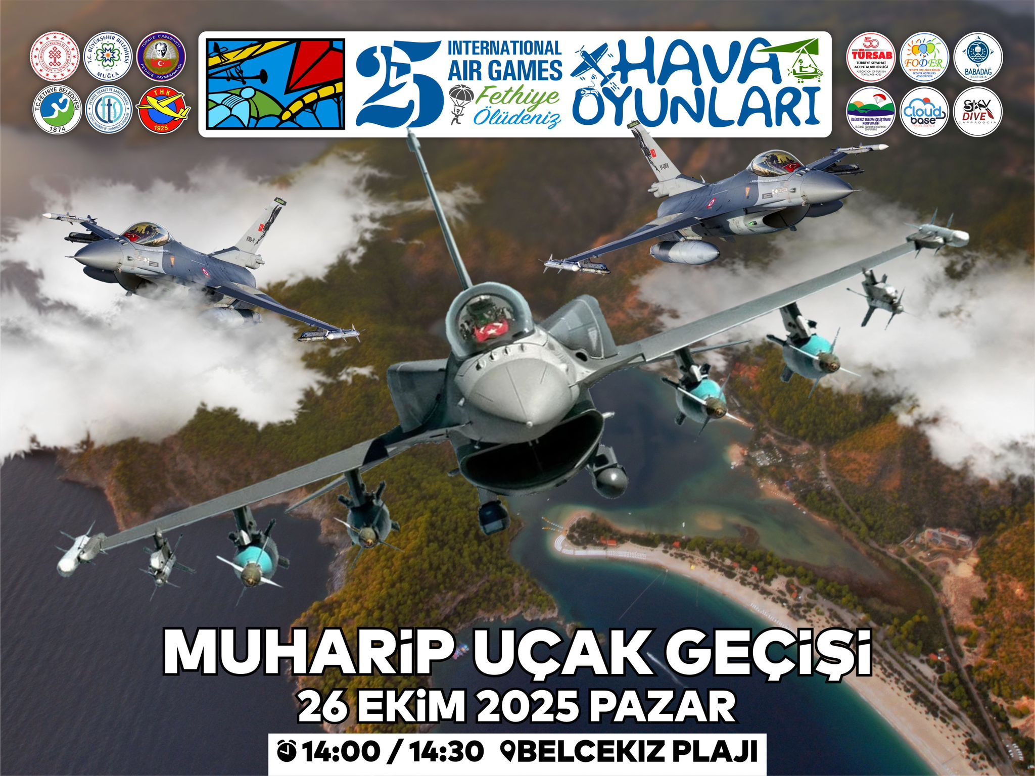 İşte Fethiye’de Muharip Uçak Gösterisi Pazar Gününe Hazır haberi