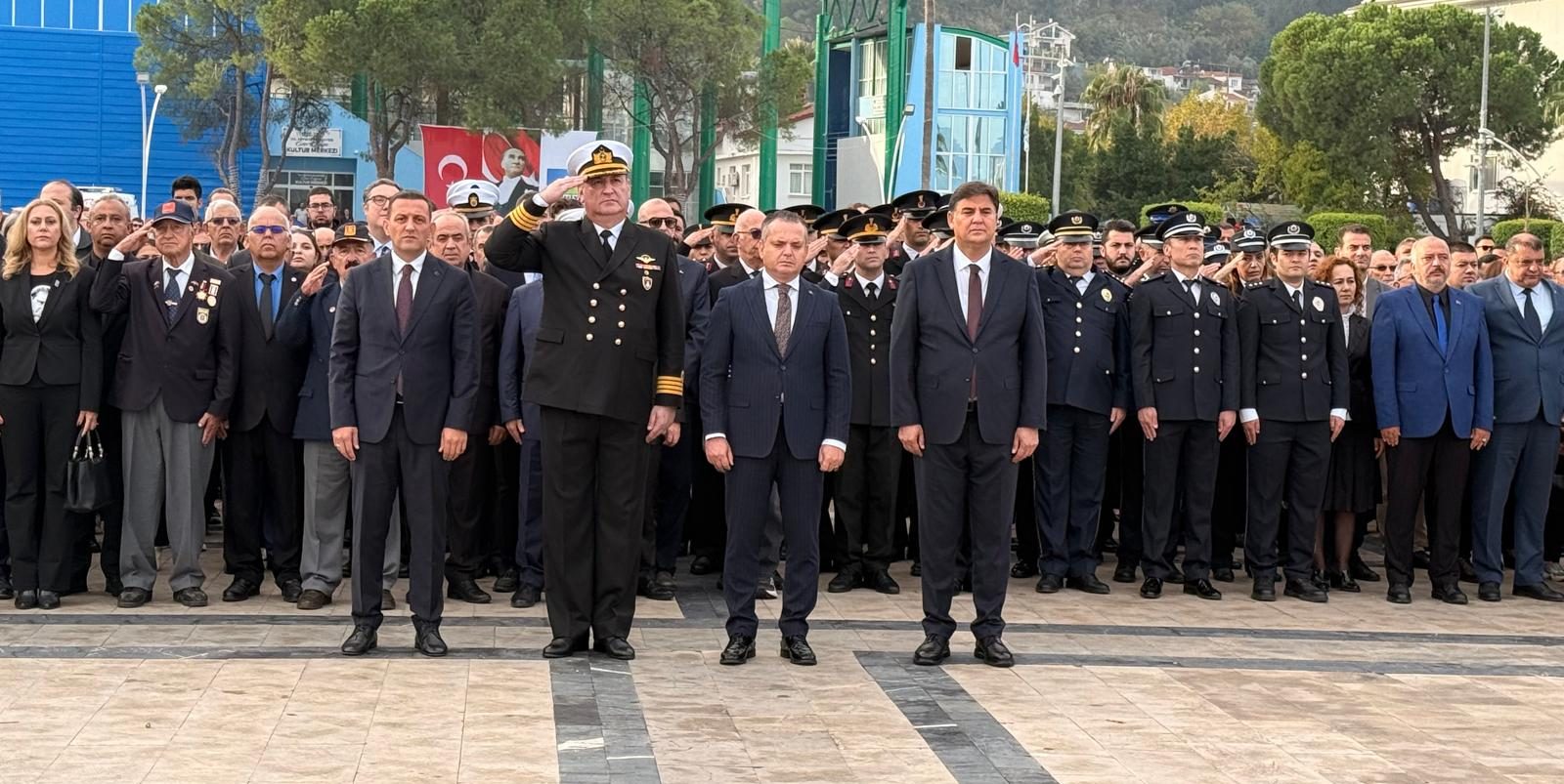 İşte Büyük Önder Mustafa Kemal Atatürk Fethiye’de Saygı ve Özlemle Anıldı haberi