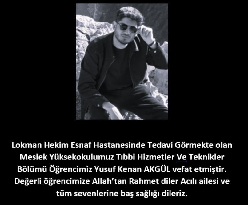 İşte Fethiye Üniversite Öğrencisi Yusuf Kenan Akgül Yaşamını Yitirdi haberi