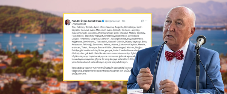 İşte Prof. Dr. Övgün Ahmet Ercan’dan Fethiye İçin Deprem Uyarısı haberi