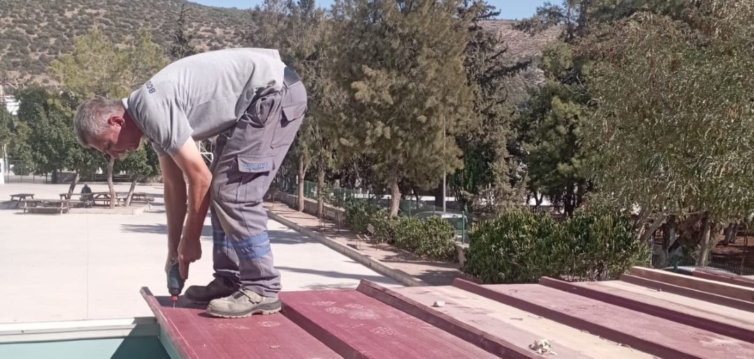 İşte Bodrum Belediyesi, Okullardaki Bakım ve Onarım Çalışmalarını Sürdürüyor haberi