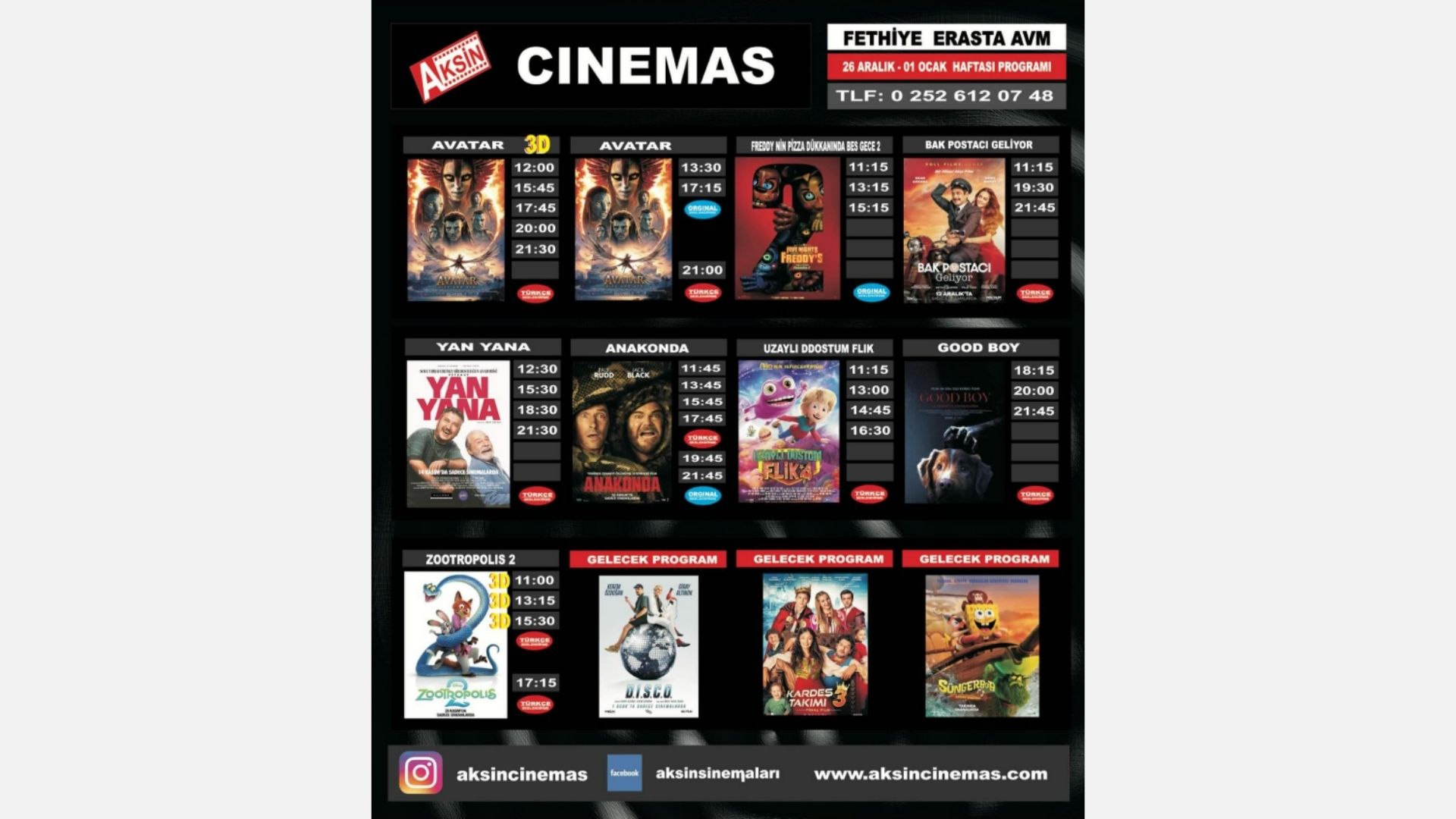 İşte Fethiye’de Bu Hafta Sonu Vizyonda Hangi Filmler Var? haberi