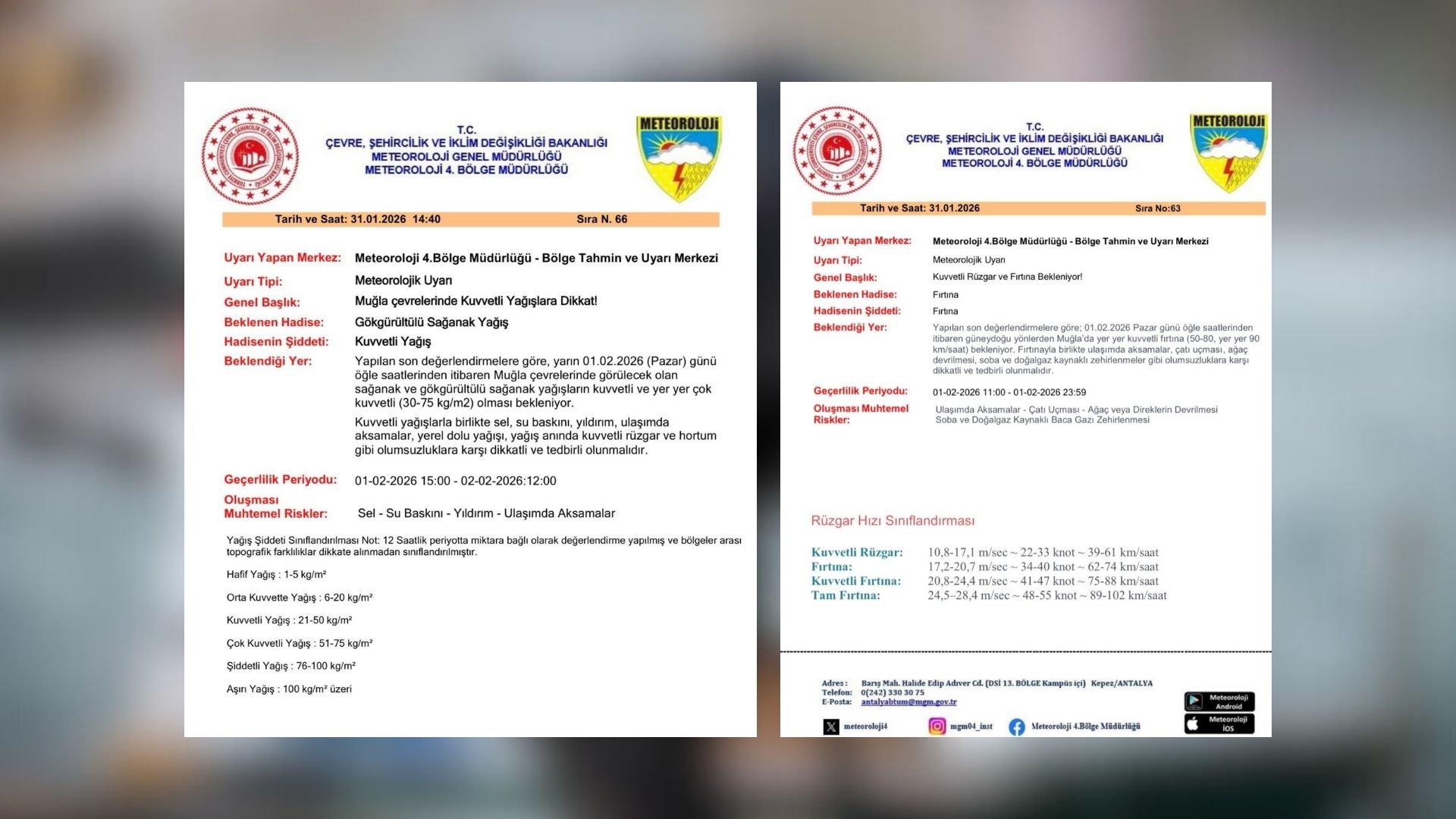 İşte Meteoroloji’den Muğla İçin Kuvvetli Yağış ve Fırtına Uyarısı haberi