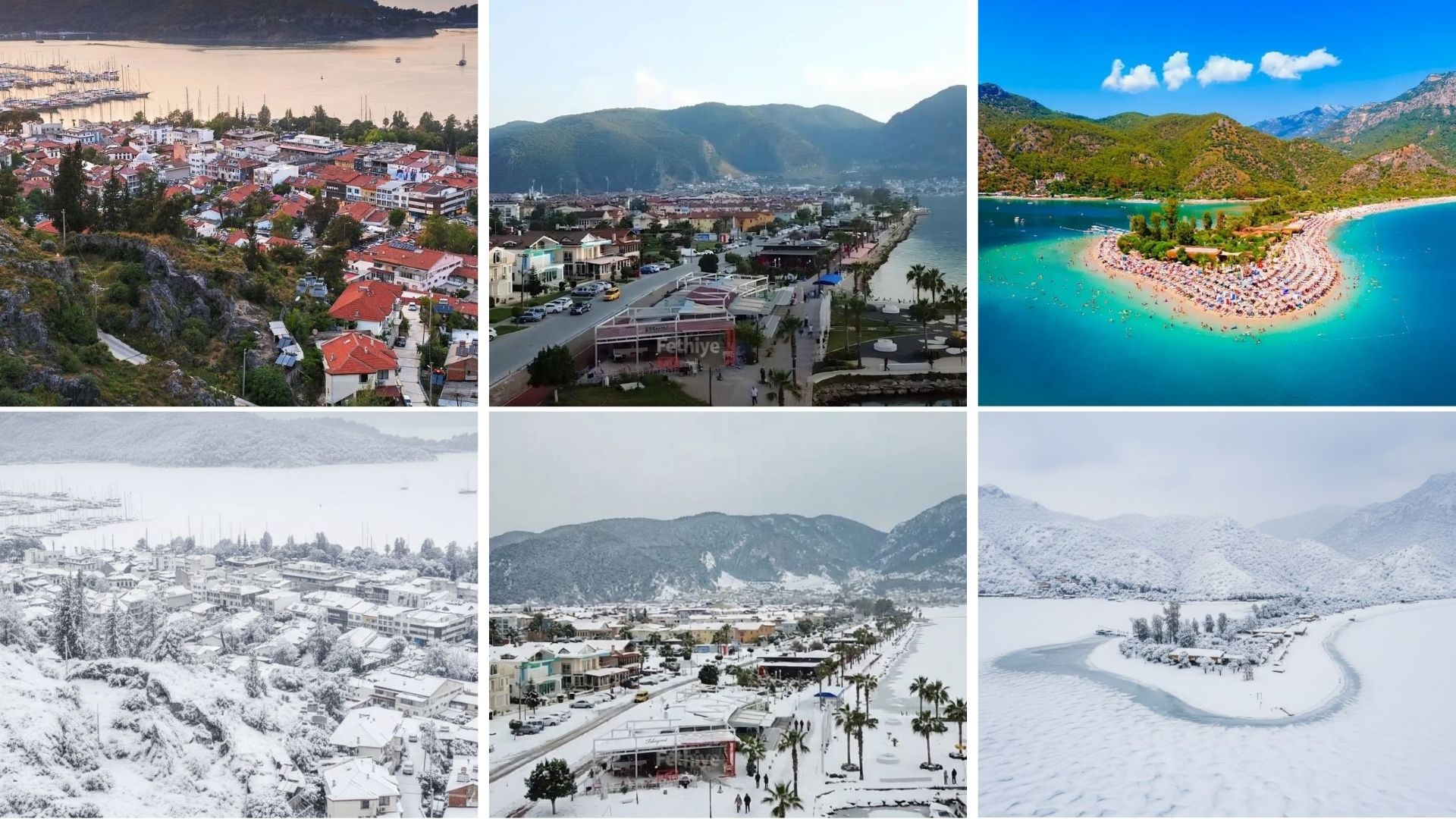 İşte Yapay Zekâ ile Kar Altında Fethiye Görselleştirildi haberi
