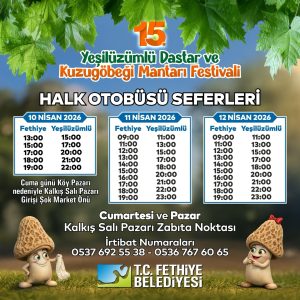 Yeşilüzümlü Dastar ve Kuzugöbeği Festivali İçin Ücretsiz Otobüs Seferleri Düzenlenecek